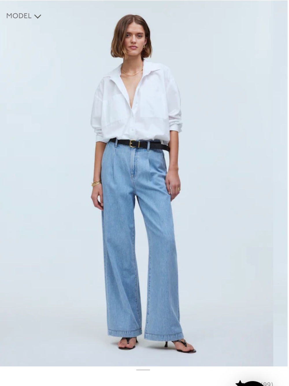 Madewell NWT, 26, Harlow Wide Leg Jean